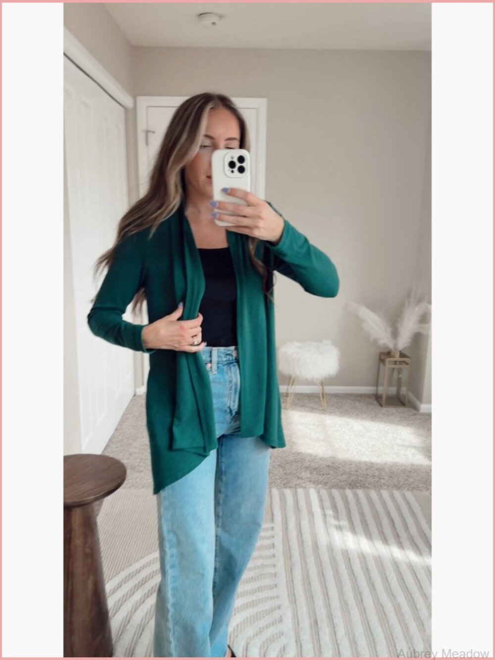 Lightweight Long Sleeve Knit Cardigan with Pockets Open Front S-3XL - Picture 6 of 7
